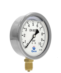pressure gauges with case in stainless steel m0301
