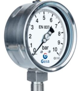 pressure gauges with case in stainless steel m0306