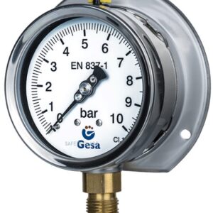 pressure gauges with case in stainless steel m0304