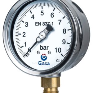 pressure gauges with case in stainless steel m0304