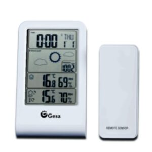 weather station with remote sensor for temperature, humidity and atmospheric pressure 810 012