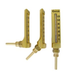 thermometer v shaped in aluminum c0101